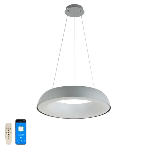 Люстра стельова LED Levistella 797MD6018 (480) DGY, 70W, 480×90 мм, три режими, пульт, сучасний стиль Люстра стельова LED Levistella 797MD6018 (480) DGY, 70W, 480×90 мм, три режими, пульт, сучасний стиль