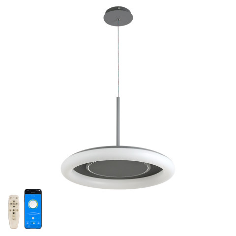 Люстра стельова LED Levistella 797MD6006 (500) DGY, 70W, три режими світла, діаметр 500 мм, сучасний стиль