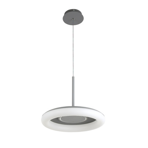 Люстра стельова LED Levistella 797MD6006 (400) DGY, 60W, три режими світла, сірий метал, сучасний стиль для дому