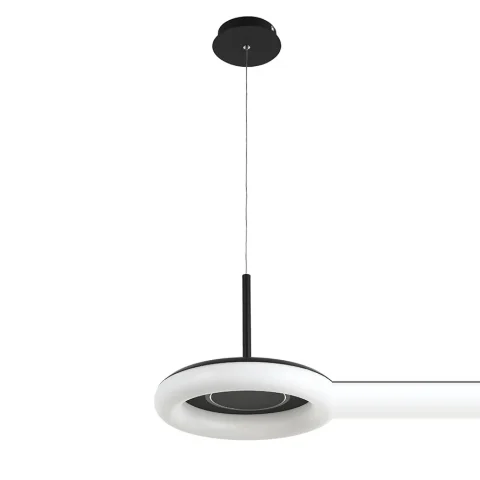 Люстра стельова LED Levistella 797MD6006 (330) BK, 44W, 3000K, чорний метал, сучасний стиль Люстра стельова LED Levistella 797MD6006 (330) BK, 44W, 3000K, чорний метал, сучасний стиль