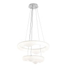 Люстра стельова LED Levistella 797MD6002 (500+330), 80W, діаметр 330+500 мм, три режими світла, пульт, сучасний стиль