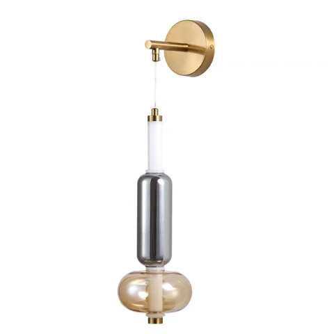 Бра настінне LED Levistella 788W39331 AB+SM+AM, 5 Вт, 4000 К, абажур (скляні плафони)