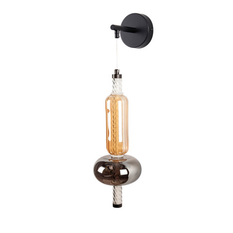 Бра настінне LED Levistella 788W39325 BK+SM+AM, 5W, 4000K, чорне, скло, сучасний стиль для дому та зала Бра настінне LED Levistella 788W39325 BK+SM+AM, 5W, 4000K, чорне, скло, сучасний стиль для дому та зала