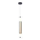 Светильник підвісний LED Levistella 788P68148 BK+SM, 7W, 4000K, чорний+сріблястий, вінтажний стиль для вітальні