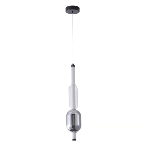 Подвесной светильник LED Levistella 788P39326 BK+SM+AM, 7 Вт, 4000 К, черный металл + металл, винтажный стиль