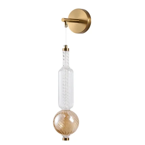 Бра настінне LED Levistella 788W39319 AB+CL+AM, 5W, 4000K (скло)