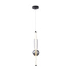 Светильник підвісний LED Levistella 788P39317 BK+CL+AM, 7W, 4000K, чорний метал + скло, вінтажний стиль для вітальні Светильник підвісний LED Levistella 788P39317 BK+CL+AM, 7W, 4000K, чорний метал + скло, вінтажний стиль для вітальні