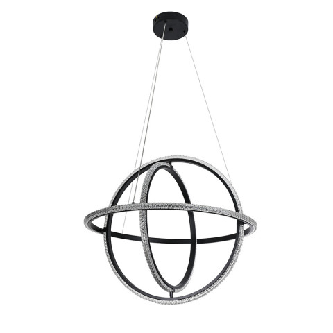 Люстра стельова LED Levistella 799L8703D-3 (600) BK, 70W, чорний, сучасний стиль з пультом управління