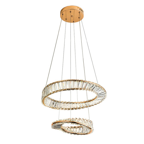 Люстра стельова LED Levistella 799L8801 (500+350) FGD, 68W, регульована температура кольору, сучасний стиль для дому