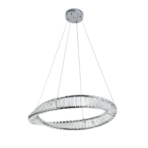 Люстра стельова LED Levistella 799L8812 (600) CH, 60W, сучасний стиль, хромований метал