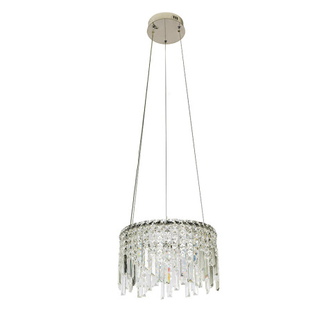 Люстра LED Levistella 802L39030 (400) CH, 40W, регулювання світла, хром, сучасний стиль для вітальні