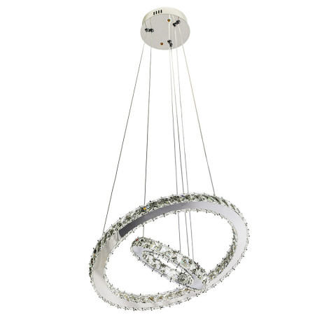 Люстра стельова LED Levistella 802L7162 CH, 34W, сучасний стиль, хромований метал