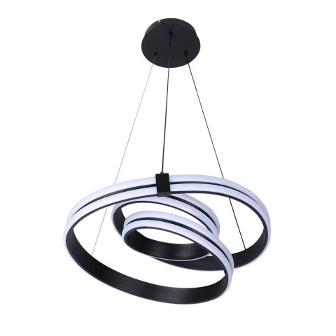 Люстра стельова LED Levistella 78778093 BK, 130W, чорний, сучасний стиль з пультом, 3 режими світла