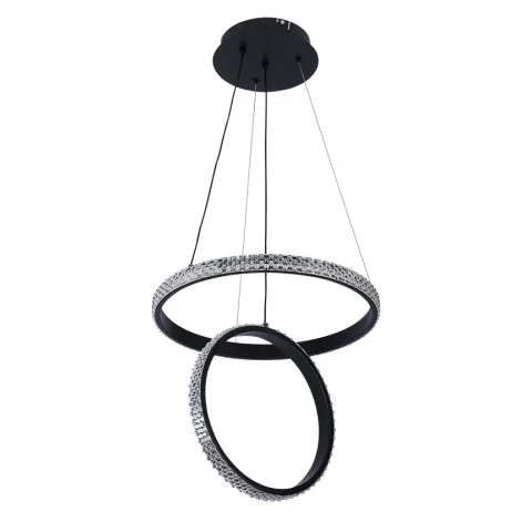 Люстра стельова LED Levistella 7871222 (400+300) BK, 40W, чорний (сучасний стиль) Люстра стельова LED Levistella 7871222 (400+300) BK, 40W, чорний (сучасний стиль)