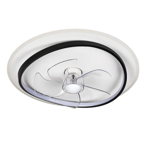 Люстра вентилятор LED Levistella 7875088B BK+WH 50W, білий+чорний, з пультом