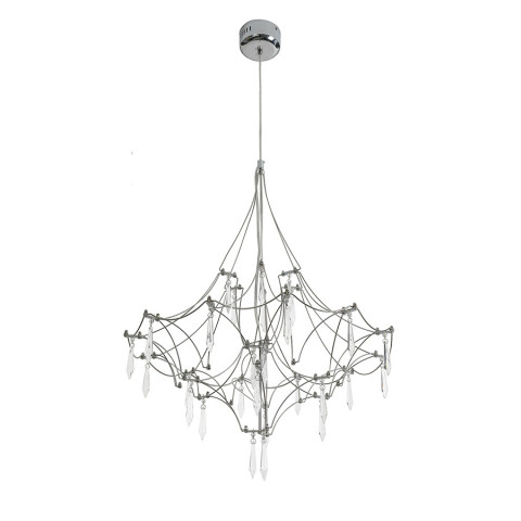 Люстра стельова LED Levistella 918L981 (600) CH, 25W, діаметр 600мм, три режими світла, метал, сучасний стиль
