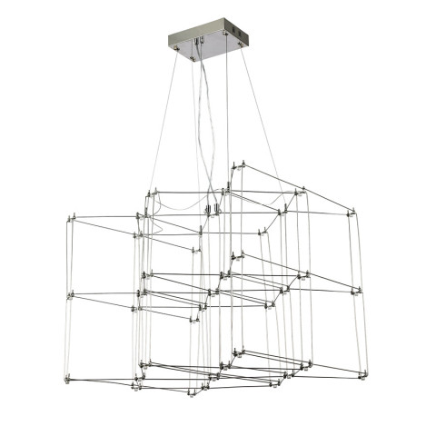 Люстра LED Levistella 918L045 (600) CH, 25W, три режими світла, метал, стельова, для вітальні