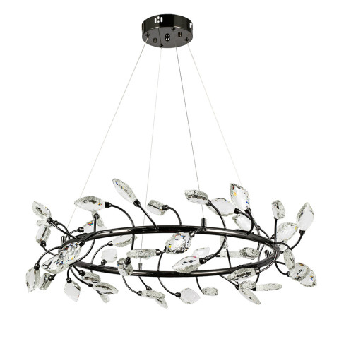 Люстра LED Levistella 7989300-48 led (800) PLBK, 32W, чорний акрил, регульована температура світла, сучасний стиль для дому