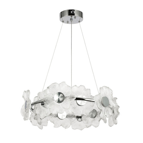 Люстра стельова LED Levistella 7989249-12 led (600) CH, 20W, регульована температура світла, хром, сучасний стиль