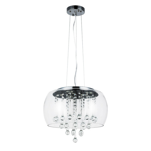 Світильник підвісний LED Levistella 800P8057 led (400*205) CL, 18W, метал + скло, діаметр 400мм, сучасний стиль для дому