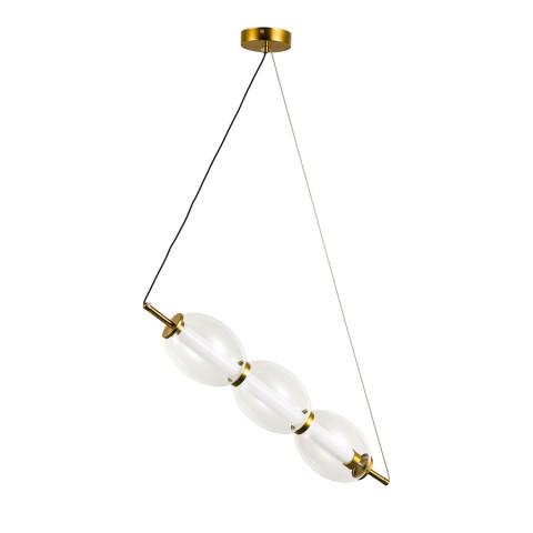 Світильник підвісний LED Levistella 800P3171 (110*450) CL, 9W, бронзовий, три режими світла