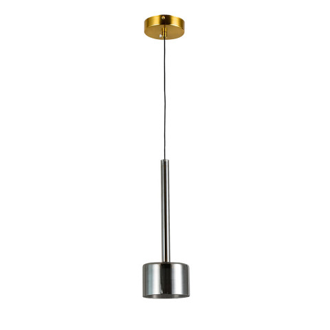 Світильник підвісний LED Levistella 800P3307-1led (120*380) SM, 9W, чорний метал/скло, три режими світла, для вітальні