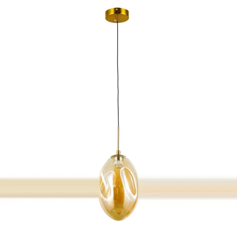 Подвесной LED-светильник Levistella 800P3308L-1led (200*125) AM, 3 Вт, коричневый, металл + стекло