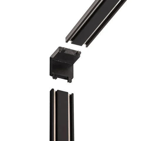 Конектор вертикальний угловий Levistella 780TCB-M03 BK, 90°