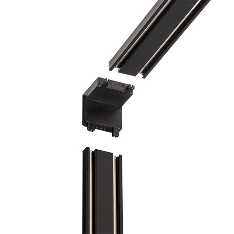 Конектор вертикальний угловий Levistella 780TCB-M03 BK, 90°