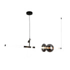 Світильник підвісний LED Levistella 79112209 led (1000) BK+BK, 35W, 4500K, скло, чорний, для вітальні