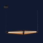 Світильник підвісний LED Levistella 79112450-1led (1000) BR, 18W, три режими світла, металевий каркас, сучасний стиль для дому