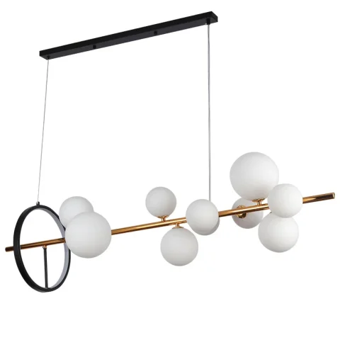 Люстра LED Levistella 918LP267-10 DDG+WH, 12W, чорний та коричневий, 10 плафонів Люстра LED Levistella 918LP267-10 DDG+WH, 12W, чорний та коричневий, 10 плафонів