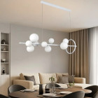 Люстра стельова LED Levistella 918LP267-10 WH+WH, 10 плафонів, чорнобура, сучасний стиль для дому Люстра стельова LED Levistella 918LP267-10 WH+WH, 10 плафонів, чорнобура, сучасний стиль для дому