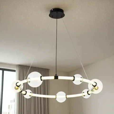 Люстра стельова LED Levistella 7812021 (750) BK, 20W, 3000K, чорний акрил, сучасний стиль Люстра стельова LED Levistella 7812021 (750) BK, 20W, 3000K, чорний акрил, сучасний стиль