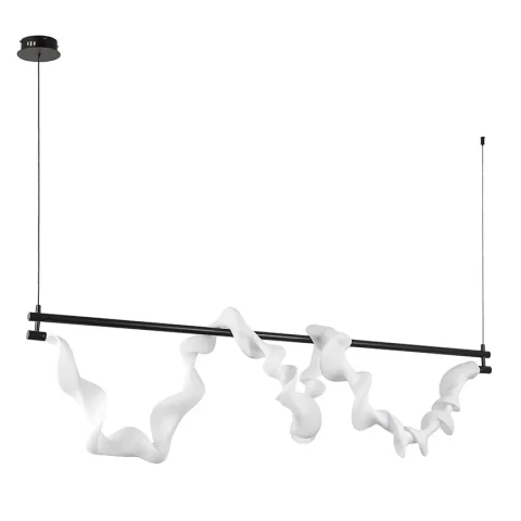 Люстра LED Levistella 7813168 (1500) BK, 26W, 3000K, чорна, стельова