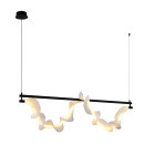 Люстра LED Levistella 7813168 (1200) BK, 18W, 3000K, чорний, стельова, сучасний стиль