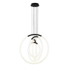 Люстра стельова LED Levistella 7812022 (300+400+500+600) BK, 46W, 3000K, чорний, сучасний стиль Люстра стельова LED Levistella 7812022 (300+400+500+600) BK, 46W, 3000K, чорний, сучасний стиль