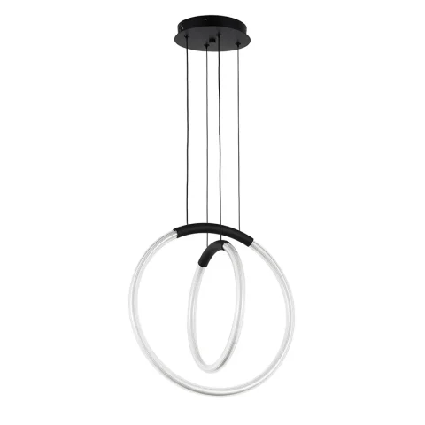 Люстра стельова LED Levistella 7812022 (300+400) BK, 26W, чорна, сучасний стиль, діаметр 300/400 мм Люстра стельова LED Levistella 7812022 (300+400) BK, 26W, чорна, сучасний стиль, діаметр 300/400 мм