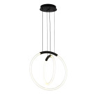 Люстра стельова LED Levistella 7812022 (300+400) BK, 26W, чорний, сучасний стиль, діаметр 300/400 мм Люстра стельова LED Levistella 7812022 (300+400) BK, 26W, чорний, сучасний стиль, діаметр 300/400 мм