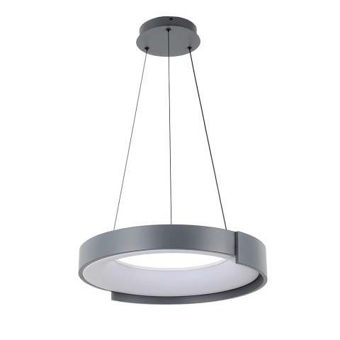 Люстра стельова LED Levistella 781P3167 (500) GY, 74W, 3000-6000K, сірий метал, сучасний стиль