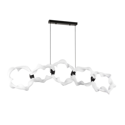 Люстра LED Levistella 7813170-5 BK, 40W, 3000K, чорний, сучасний дизайн, 1350*400мм Люстра LED Levistella 7813170-5 BK, 40W, 3000K, чорний, сучасний дизайн, 1350*400мм