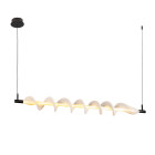 Люстра LED Levistella 7813089 (1200) BK, 16W, 3000K, чорний метал, стельова для стелі