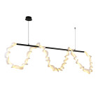 Люстра стельова LED Levistella 7813177 (1500) BK, 33W, 3000K, чорний метал, сучасний стиль для дому