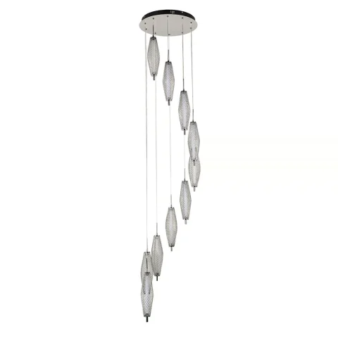 Світильник підвісний LED Levistella 7813142-10 CH, 36W, 3000K, хром, метал Світильник підвісний LED Levistella 7813142-10 CH, 36W, 3000K, хром, метал