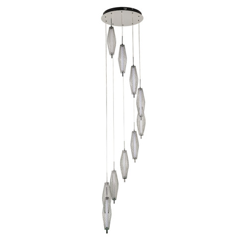 Світильник підвісний LED Levistella 7813142-10 CH, 36W, 3000K, хром, метал, для вітальні