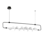 Люстра стельова LED Levistella 7813173 BK, 10W, 3000K, чорний метал, для вітальні Люстра стельова LED Levistella 7813173 BK, 10W, 3000K, чорний метал, для вітальні
