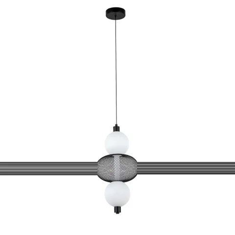 Підвісний світильник LED Levistella 7812032 BK, 4W, 3000K, чорний метал (для вітальні)