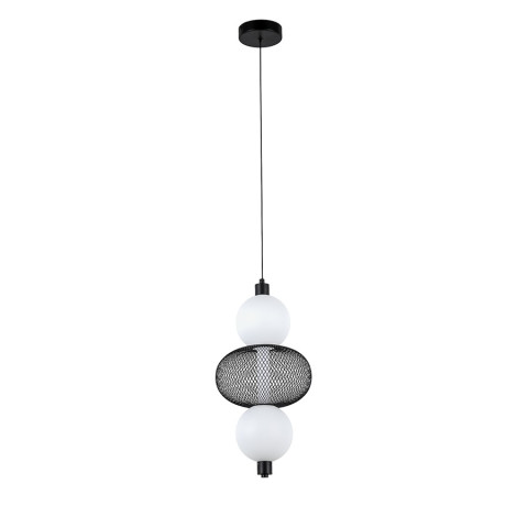 Світильник підвісний LED Levistella 7812032 BK, 4W, 3000K, чорний метал, для вітальні