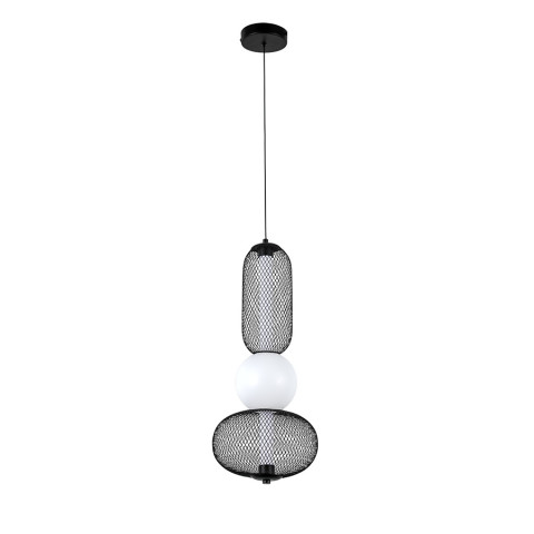 Світильник підвісний LED Levistella 7812031 BK, 5W, 3000K, чорний метал, для вітальні
