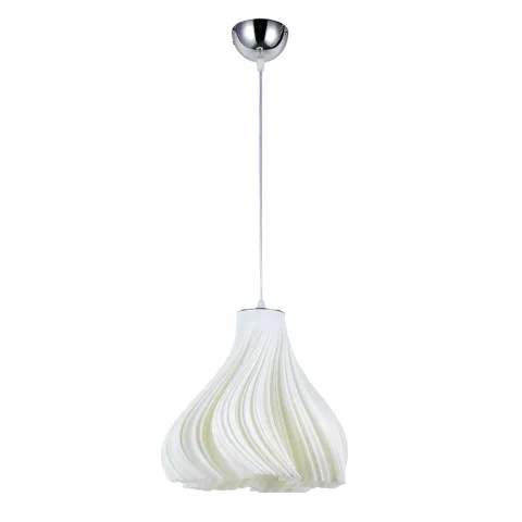 Підвісний світильник Levistella 9991001-1 3D WH, E27, хром (пластиковий 3D плафон 350×300 мм), 1900 мм